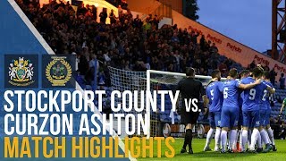 Stockport County Vs Curzon Ashton  Match Highlights  080817 [upl. by Volnak877]