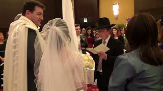 Jewish Wedding Ceremony  Leia amp Marks Wedding [upl. by Ertemed]