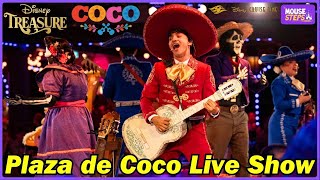 Plaza de Coco Dinner Show on the Disney Treasure Night 2 with Miguel Live  Disney Cruise Line 4K [upl. by Aerised]