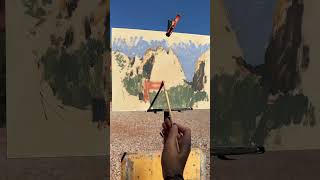 Plein Air Painting Red Rocks in Sedona [upl. by Einor]