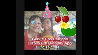 Gervie Cris P Delgado s 6th Birthday my Apo Celeb 10302024 Sebastian Resort Coloong Val City [upl. by Anor]