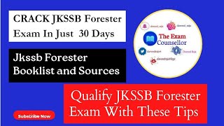 Booklist amp Sources for JKSSB ForesterHow to Cover Syllabus in 30 daysJKSSB Forester Preparation [upl. by Cathi]