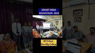 Smart India Hackathon 2024 presentation by BCA students [upl. by Leva]