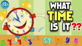 What Time Is It   Learning To Tell Time For Kids  Nursery Rhymes  Telling Time For Children [upl. by Huebner]