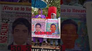 Marcha de los 10 años del Caso Ayotzinapa nmas ayotzinapa shorts [upl. by Anahpets]