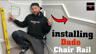 How To Install DadoChair Rail To Hall Stair Landing  Easy Step By Step Guide [upl. by Laverne51]