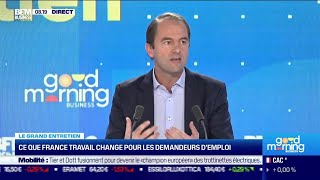 Thibaut Guilluy France Travail  Le pleinemploi estil possible dici à 2027 [upl. by Ainolopa]