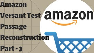 Amazon Test Passage Reconstruction  Amazon Versant Writing Test [upl. by Oj]