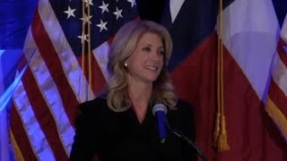 Wendy Davis Speaks to Supporters in Travis County [upl. by Nedah]