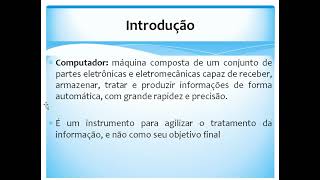 Aula 1  Conceitos básicos de Tecnologia de Informação e Comunicação 2022 [upl. by Nyrraf]