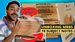 Best Notes For MBBS  Unboxing MBBS 19 Subject Notes  PrepLadder 40 Notes [upl. by Gallenz627]