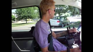 C5 C6 Quadriplegic Driving With EMC Equpiment [upl. by Sirenay]