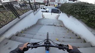 Macera park Urban downhillfreeride 💣💯👽👾 freeride urbandownhill cycling [upl. by Winer674]