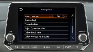 2019 Nissan Altima  Navigation Settings if so equipped [upl. by Sofia]