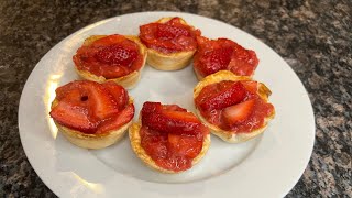 Strawberry mini pies  Strawberry pie filling [upl. by Dickens]