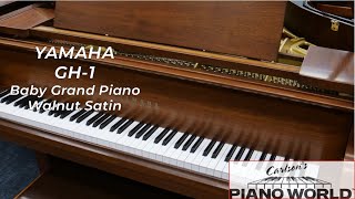 Yamaha GH 1 Baby Grand Piano in Walnut Satin [upl. by Waterer]