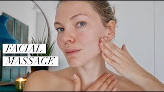 Lymphatic Drainage Face Lifting Massage [upl. by Burkhard]