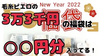 【開封】2022年 毛糸ピエロハッピーバッグ福袋3万3千円は、○○円分入っている！ [upl. by Steele322]