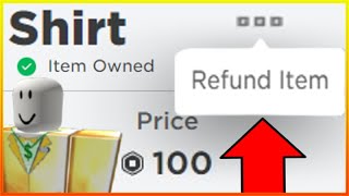 How To REFUND CLOTHING On ROBLOX In 2024 Working Easy [upl. by Kletter]