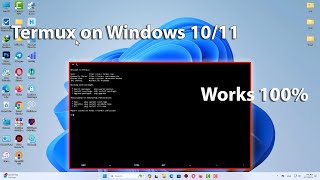 How to Use Termux on Windows 1011 for Linux Commands [upl. by Grinnell962]