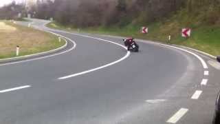 first time knee down on a scooter aprilia sportcity cube 125 [upl. by Nilo]