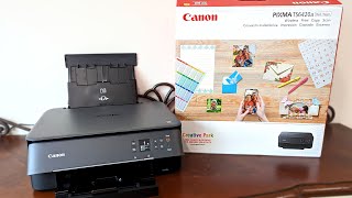 How to setup Canon Pixma TS6420a Printer with Wifi and Wireless Printing [upl. by Bertle]