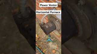 Power Venter Horizontal Furnace hvac airconditioning [upl. by Pernas109]