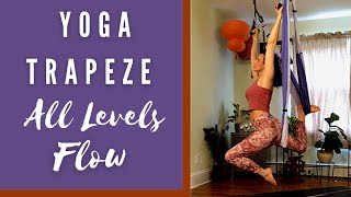 Aerial Yoga Trapeze Full Body Stretch  All Levels [upl. by Gwyneth]