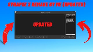 Synapse X Remake by me UPDATED Add loader Add login and more [upl. by Lirbij443]