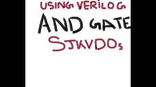 AND gate using Modelsim Verilog code writing format and description [upl. by Aeduj869]