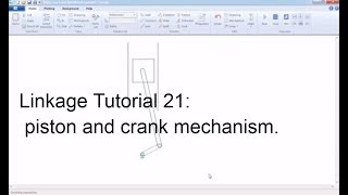 Linkage Tutorial 21 piston and crank mechanism  mô phỏng cơ chế máy  vui ven toan [upl. by Wester]