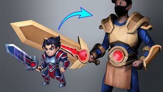 【ﾋｰﾛｰｳｫｰｽﾞ】ダンボールで剣と鎧をつくってみた！【HERO WARS】Making Sword and Body Armor with Cardboard [upl. by Teryn286]