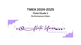 TMEA 20242025 All State Flute Etude 1 [upl. by Attehcram]