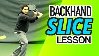 Backhand SLICE Depth amp Control  tennis lesson [upl. by Chandler]