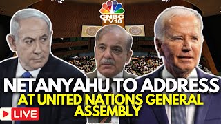 Benjamin Netanyahus UN Speech Live  2024 United Nations General Assembly  Day 4 Live  N18G [upl. by Lleynad]