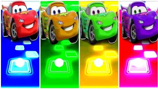 MCQUEEN Red Car 🆚 McQueen Yellow Car 🆚 McQueen Green Car 🆚 McQueen Blue Car 🎶 Who is Best [upl. by Allebara]