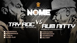 TAY ROC VS RUM NITTY SMACK URL RAP BATTLE  URLTV [upl. by Essilec549]