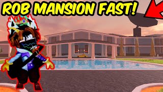 ROB THE MANSION FAST WITH THIS TRICK  Roblox Jailbreak [upl. by Oneg]