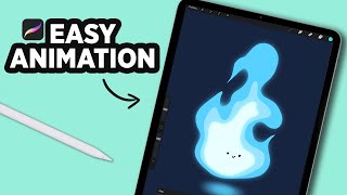 HOW TO MAKE an ANIMATION in PROCREATE Shorts [upl. by Oguh542]