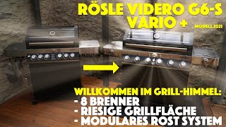 Rösle Videro G6S Vario  Modell 2021 Aufbau und erster Eindruck des neuen Gasgrills  deutsch [upl. by Ariom349]