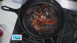 Making a BBQ brisket burger with Pig Iron BBQ [upl. by Fanestil]