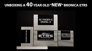 Unboxing the Bronica ETRS NEW old stock with special back [upl. by Lot]