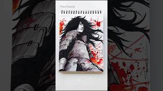 Madara Uchiha Drawing with only Pen shorts [upl. by Anec]