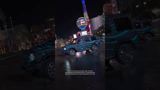 Mercedes electric GWagon Tank turn in Las Vegas at CES 2024 [upl. by Ataymik]