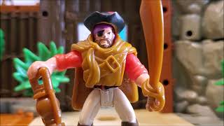 FisherPrice Imaginext Pirates Battle Skiff VS Buccaneer Bay [upl. by Hilliard935]