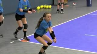 Munciana Peppers Youth Volleyball Training Pt 3 [upl. by Jesh88]