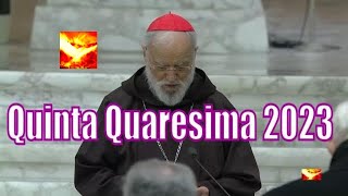 Quinta Predica di Quaresima 2023 con il Card Cantalamessa  Contributo al Sinodo [upl. by Ahsienor]