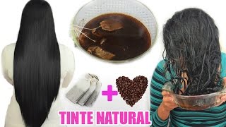 TINTE NATURAL Y CASERO PARA CUBRIR LAS CANAS Y PINTAR EL CABELLO ❤Cabellos Oscuros ❤ [upl. by Aranat]