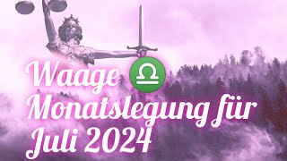 WAAGE ♎ JULI 2024 ✨ AUSGLEICHENDE GERECHTIGKEIT ✨⚖️🧑‍⚖️♎✨ [upl. by Phira626]