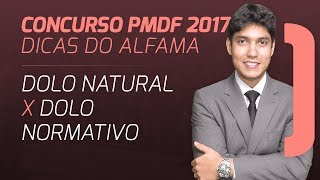 Concurso PMDF 2017 Dolo Natural e Dolo Normativo [upl. by Ocinom985]